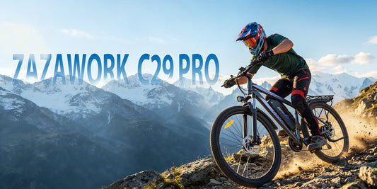 ZAZAWORK C29 PRO with hydraulic brakes riding on mixed terrain